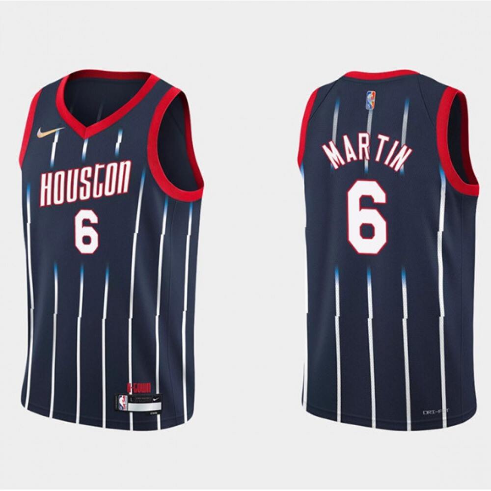 Pro Grade Houston Rockets 6 Navy Jersey City Edition - Basketball Fan Gear