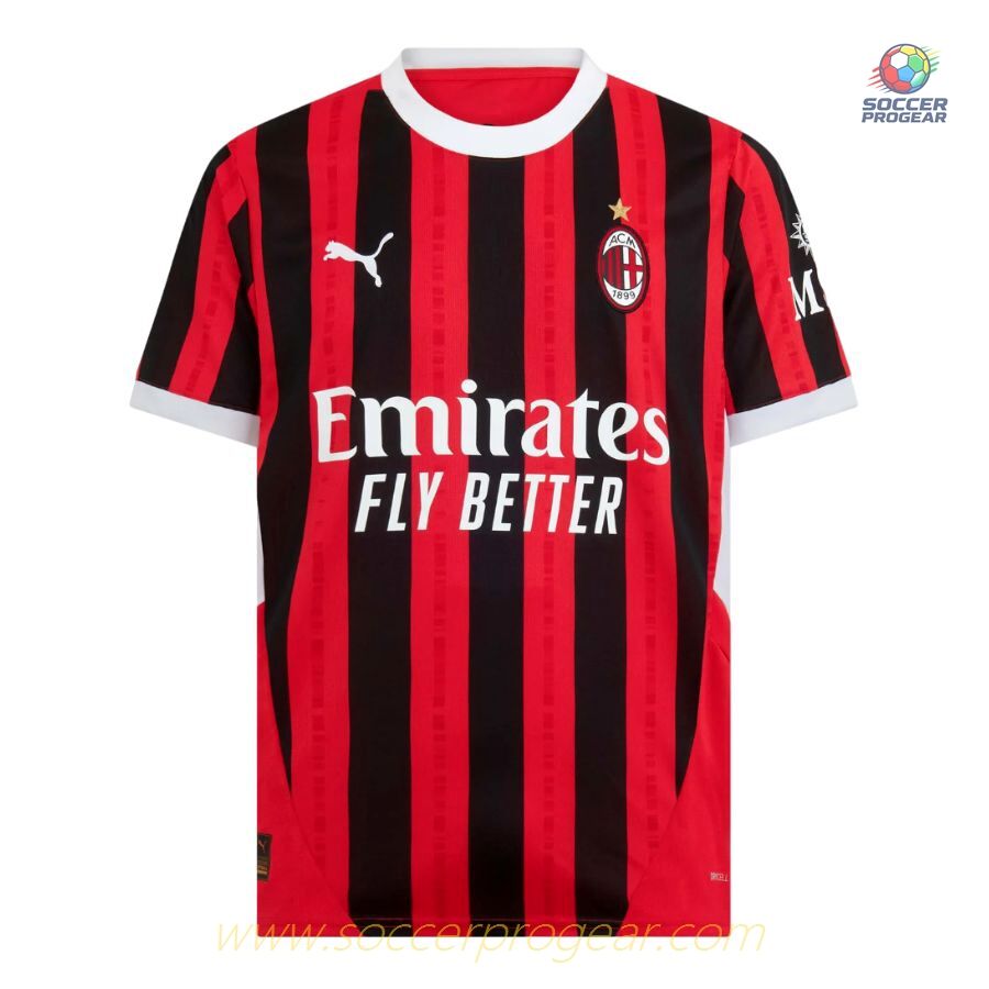 AC Milan Home Football Soccer Jersey 2024-25 Edition