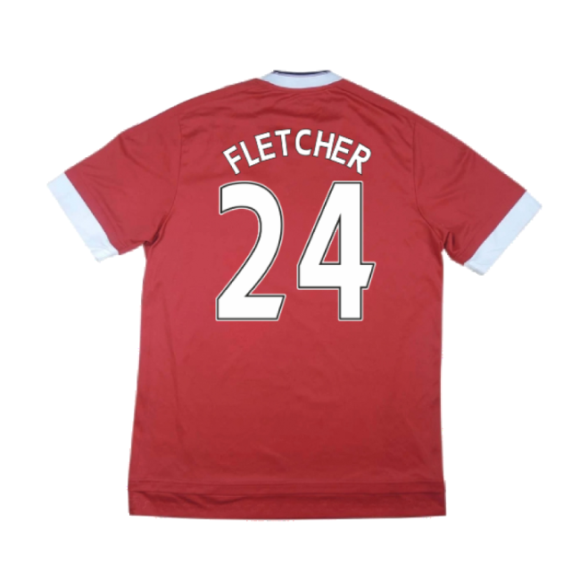Manchester United 2015-16 Home Shirt ((Excellent) M) (Fletcher 24)