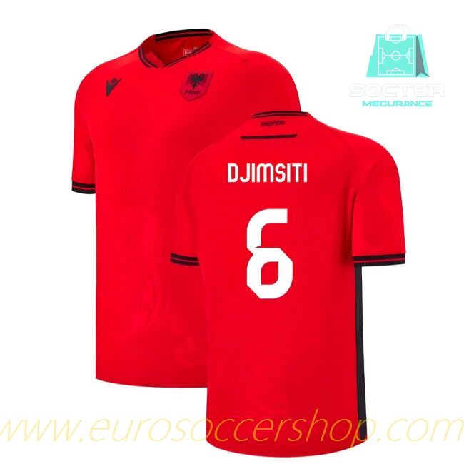 2025-2026 Season Albanian NT Home Kit (Djimsiti 6)