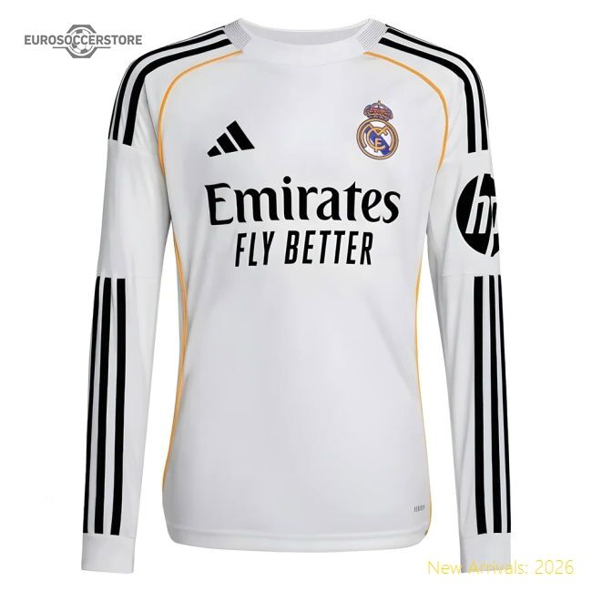 Pro-level Real Madrid Home Jersey 2025-2026 Breathable
