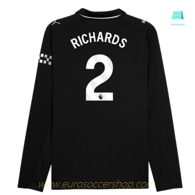 2025-2026 Man City Long Sleeve Away Shirt (Richards 2)