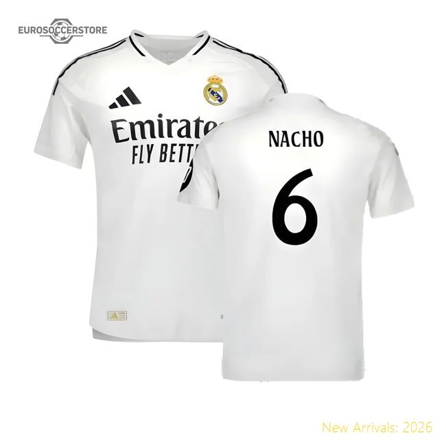 2024-2025 Real Madrid Authentic Home Jersey (nacho 6) - Fan Design