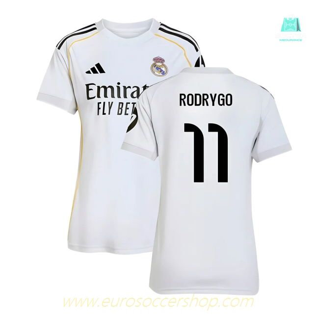 2025-2026 Real Madrid Home Shirt (Womens) (Rodrygo 11)