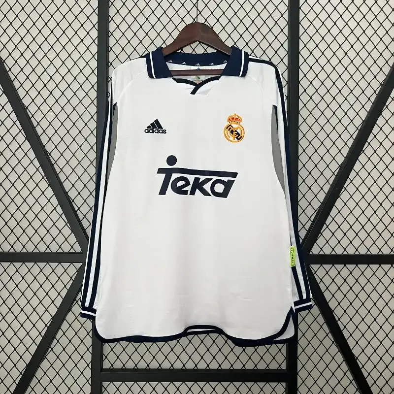 2000-2001 Long Sleeve Real Madrid Jersey retro kit