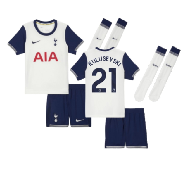 Vintage Spurs 2024-2025 Tottenham Hotspur Home Mini Kit (Kulusevski...