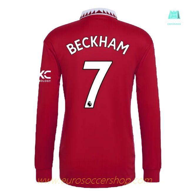 2022-2023 Man Utd Long Sleeve Home Shirt (BECKHAM 7)