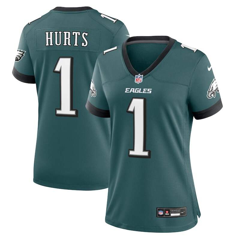 Jalen Hurts Philadelphia Eagles Nike Women's Team Game Jerse...