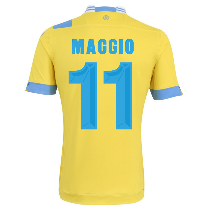 13-14 Napoli 11 Maggio Away Yellow Jersey Shirt - Official Replica