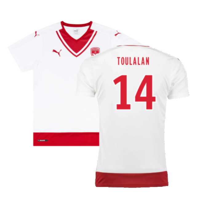Licensed Football Away Shirt Very Good L Toulalan #14 Premium Qual...