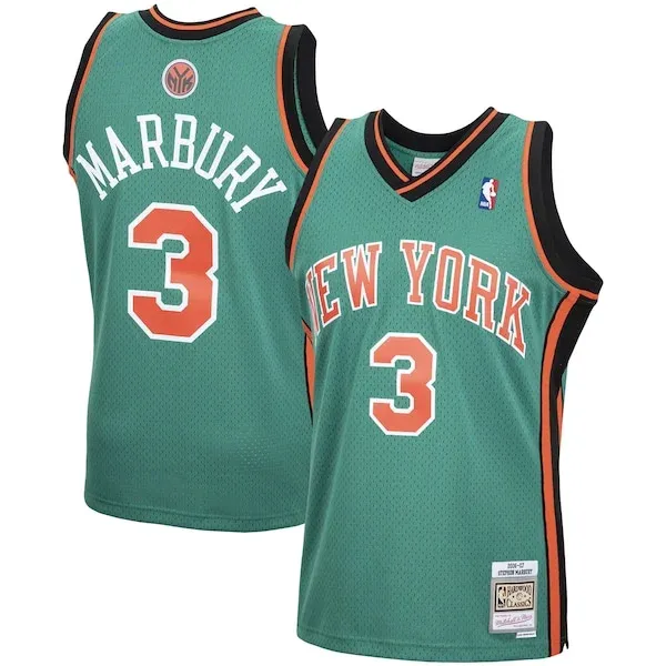 Stephon Marbury NYK Swingman Jersey - premium fashionable - Green