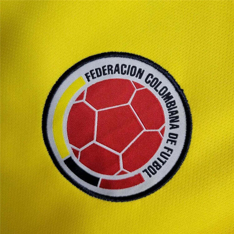 2324 COLOMBIA HOME YELLOW SOCCER JERSEY FOOTBALL SHIRT - Official