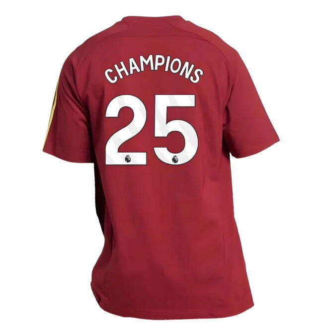 2025-2026 Arsenal UBP Tee (Noble Maroon) (Champions 25) (Limited Ed...