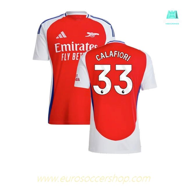 2024-2025 Arsenal Home Shirt (Calafiori 33)
