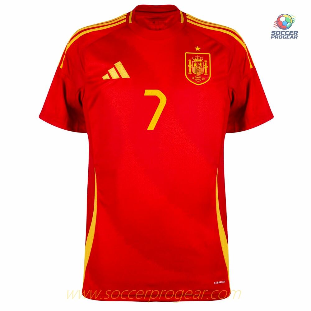 Spain Home Team Football Jersey 2024/25 Collection Morata