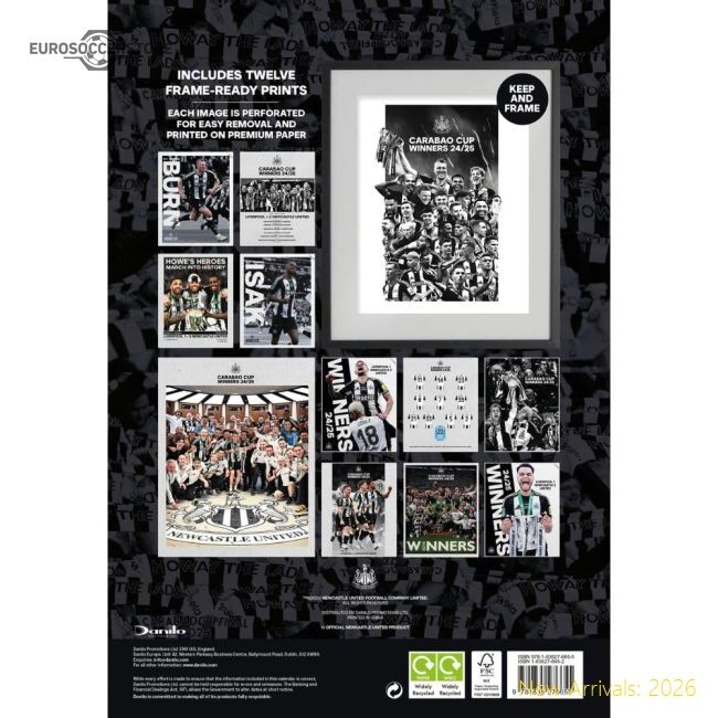 Authentic Newcastle United Fc Deluxe Calendar 2026 - Premium Quality