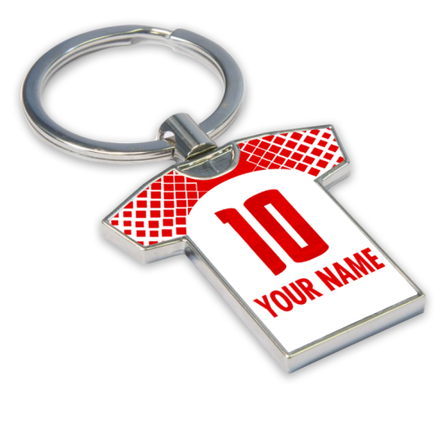 Personalised Rb Leipzig Football Shirt Key Ring - Fan Collection