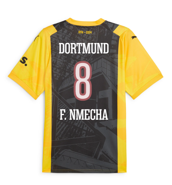 Borussia Dortmund F. NMECHA 8 50th Anniversary Special Edition Jersey for the 23-24 Season