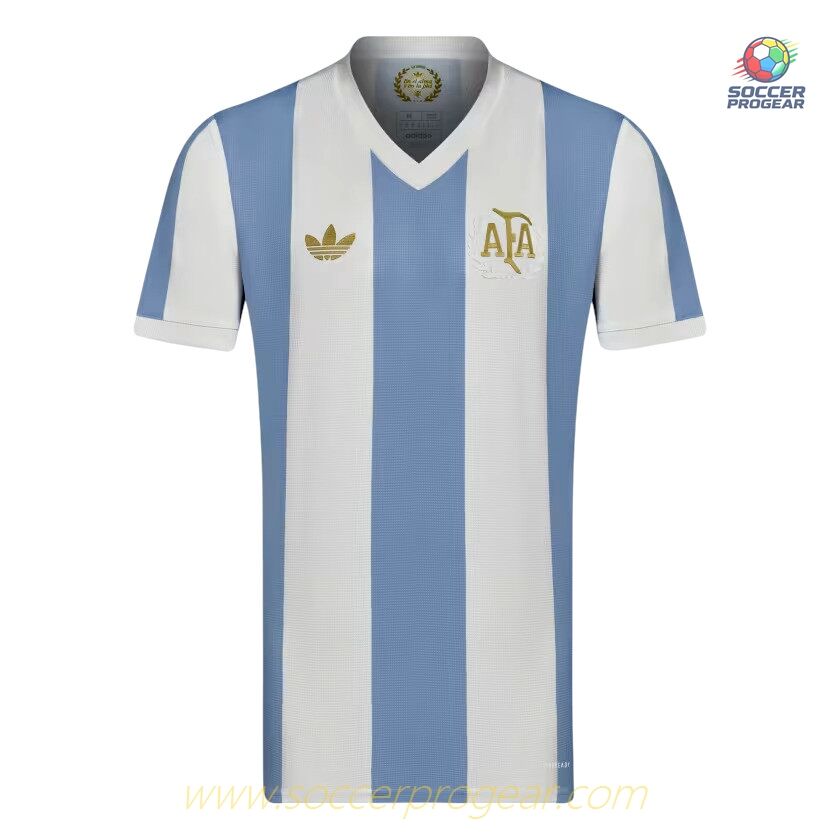 Argentina 50th Anniversary Kids Football Kit Soccer Shirt
