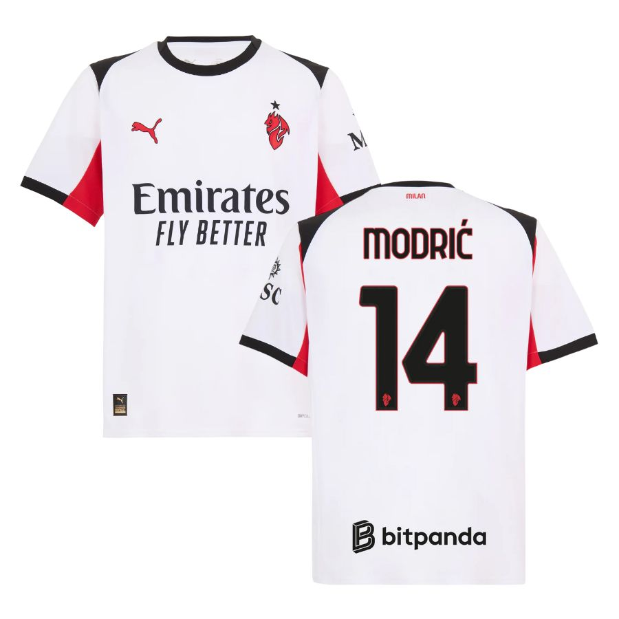 AC Milan Away Shirt 14 Modric 202526 - Official Replica 9675