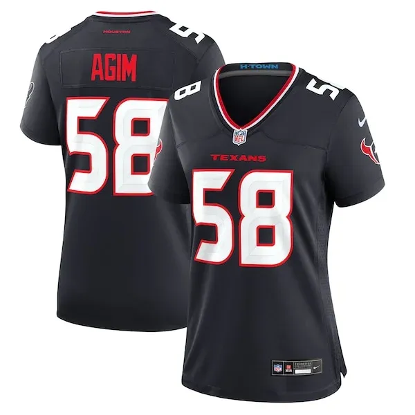 None Agim Houston Game Jersey - Navy | NFL Player Jersey | NFL Footbal
