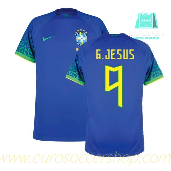 Premium 2022-2023 Brazil NT Away Kit (G.JESUS 9)
