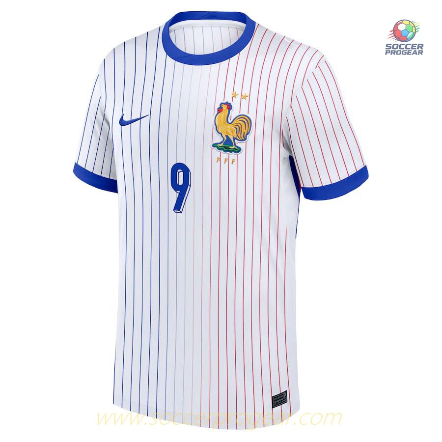 France Team Away Football Team Jersey 2024-2025 Collection Season Giroud