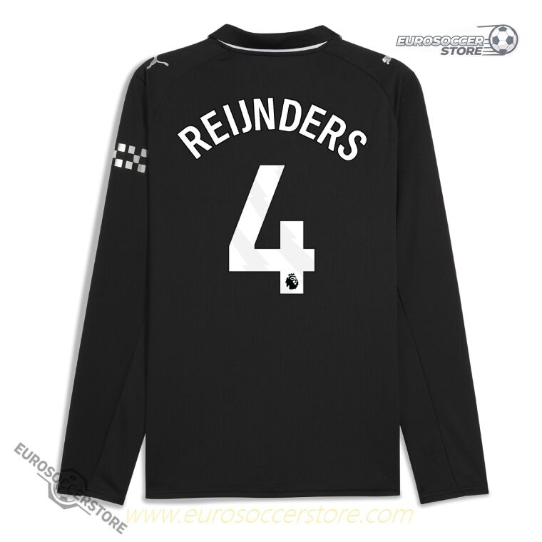 Away Long Sleeve Jersey of Manchester City, Version 25-26, Featuring REIJNDERS 4