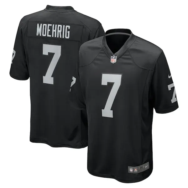 None Moehrig Las Game Jersey - Black | NFL Player Jersey | NFL Footbal