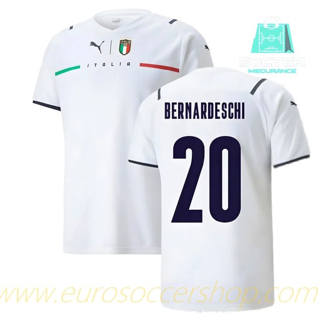Match Quality 2021-2022 Italy Away Shirt (BERNARDESCHI 20)