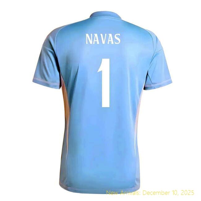 2024-2025 Real Madrid RM Official Home Goalkeeper Shirt (Blue) (Navas