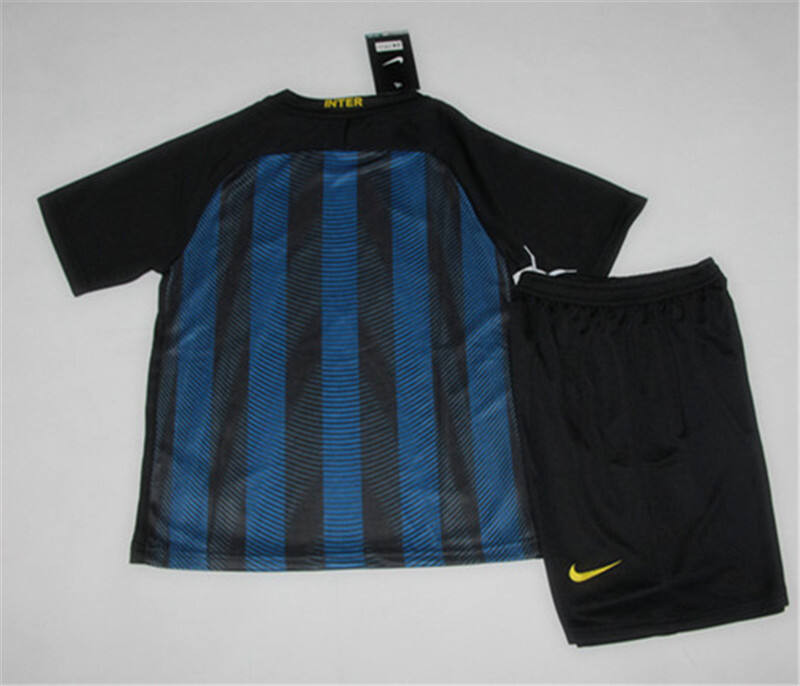 Match Quality Kids Inter Milan Home 201617 Soccer KitShirtShorts