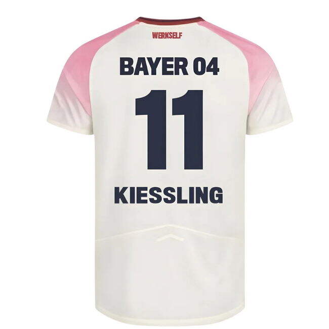 2025-2026 Bayer Away Shirt - Kids (Kiessling 11) Moisture Wicking