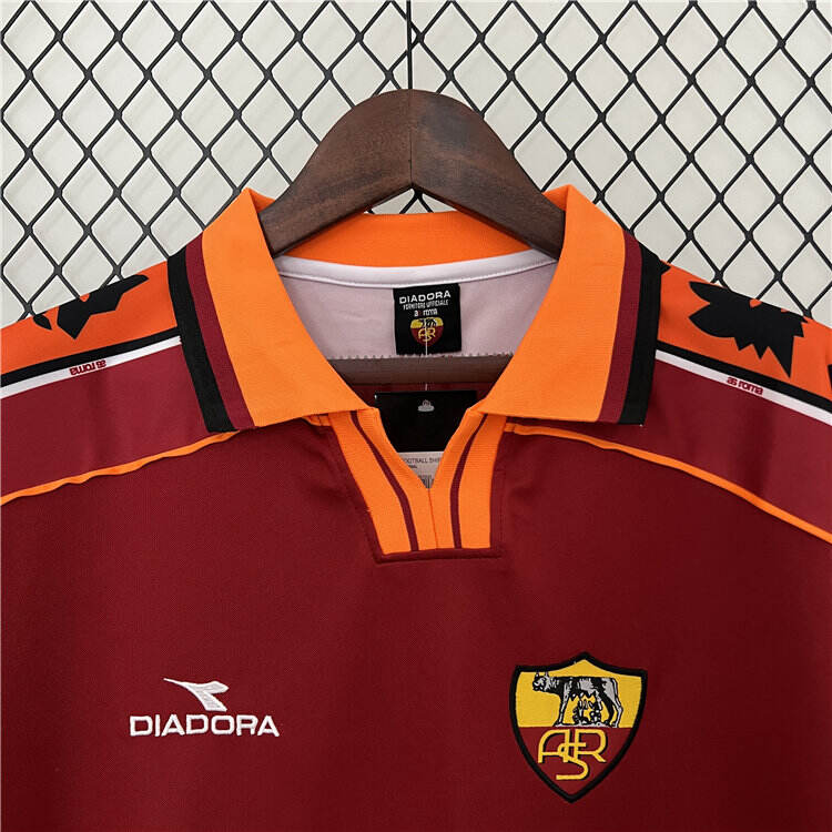 AS Roma 9899 Retro Football Shirt Soccer Jersey Shirt - Official
