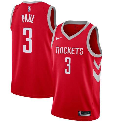 Game-Ready Houston Rockets Chris #3 NBA Performance Jersey Athletic