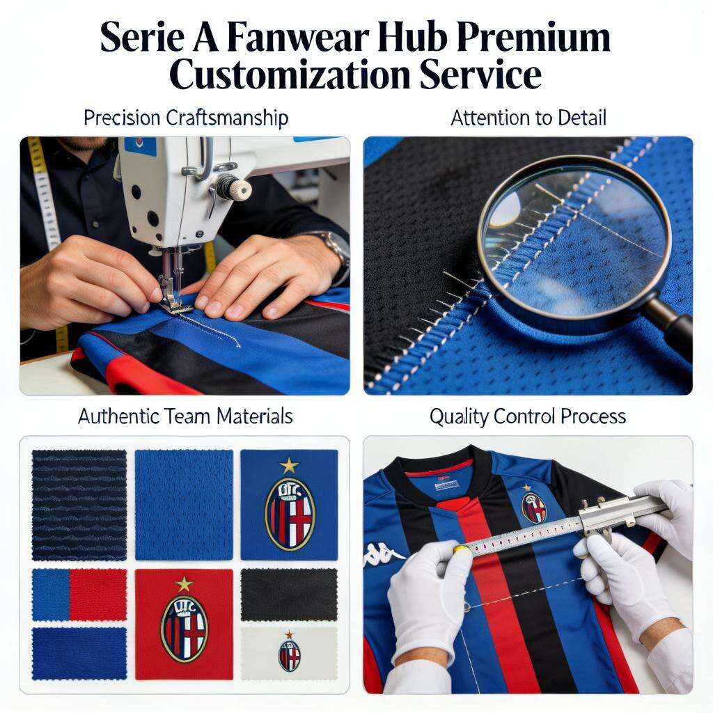 Serie A Fanwear Hub Advanced Customization Service: Professional Production Process Demonstration