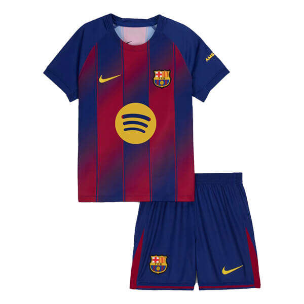 Kids Barcelona FC 2526 Home Kit ShirtShorts - Official Replica 19088