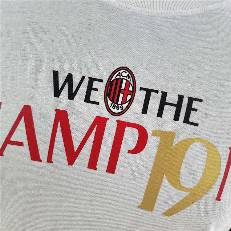 21-22 AC Milan Champion White T-Shirt - Official Replica 6707