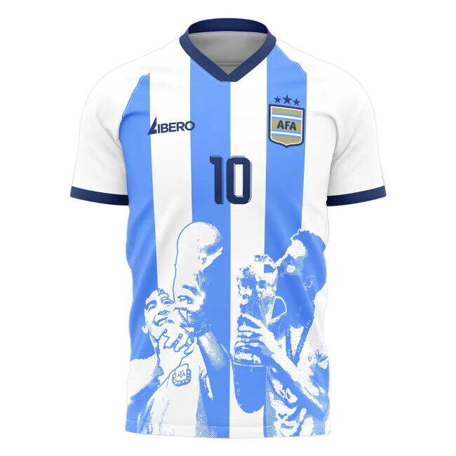Match Messi X Maradona Argentina World Cup Tribute Shirt (Messi 10)