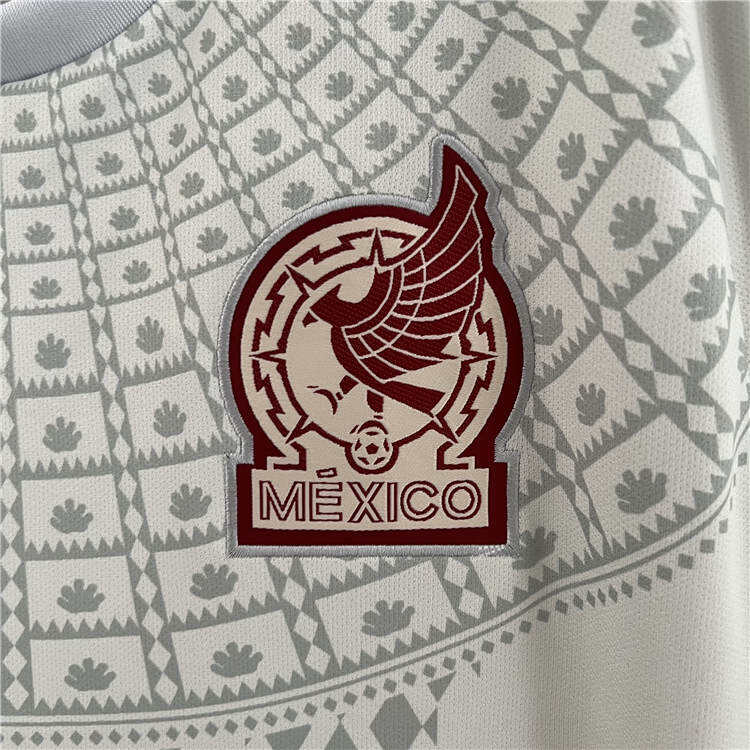 2324 MEXICO GREY SOCCER JERSEY FOOTBALL SHIRT - Official Replica 7373