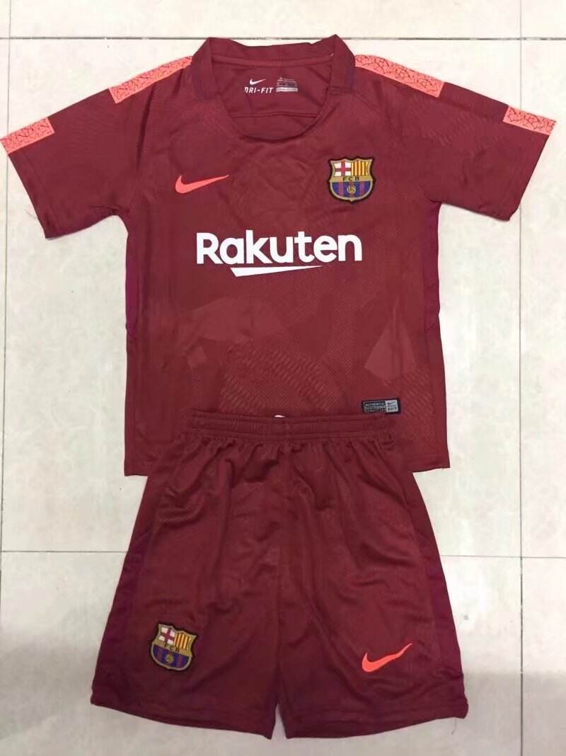 Kids Barcelona Third 201718 Soccer Suits ShirtShorts - Official