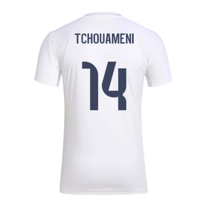 2025-2026 Real Madrid Home Official Jersey Tchouameni Adidas Climacool