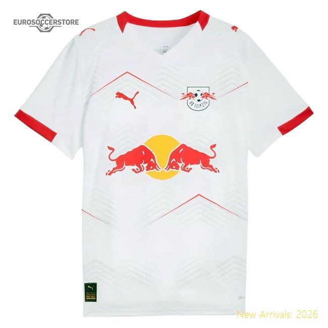 First-class 2025-2026 Red Bull Leipzig Home Shirt (kids)