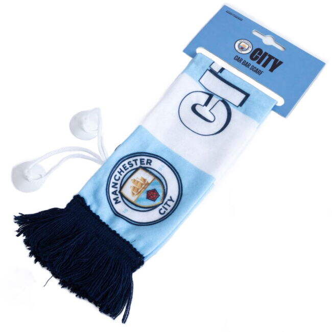 retro Manchester City FC Mini Car Bar Scarf
