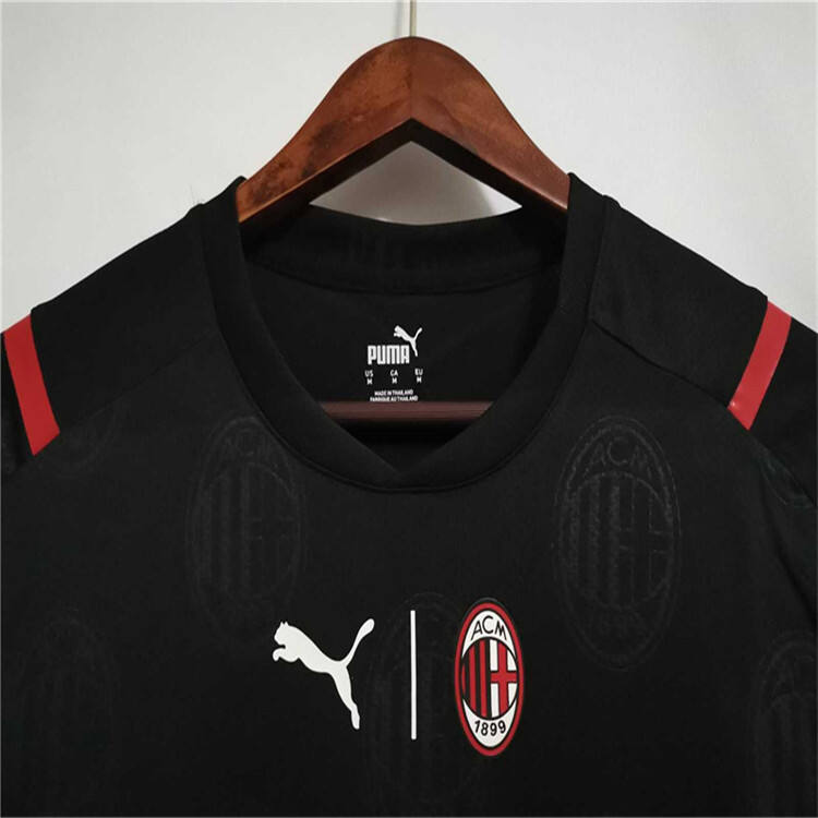 AC Milan 21-22 Away Black Soccer Jersey Football Shirt - Official