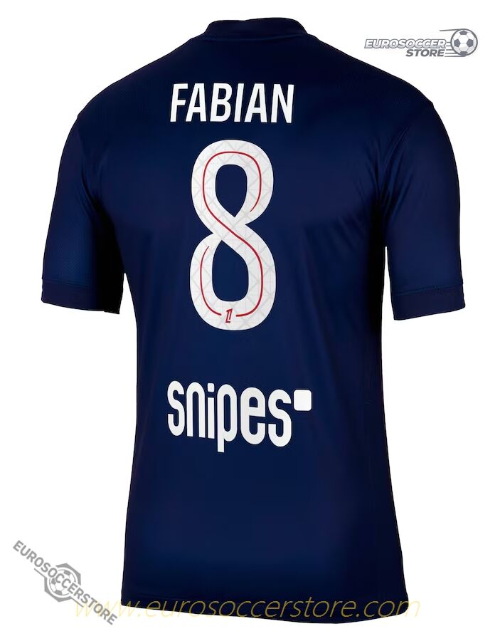 PSG Home Jersey 25-26 Featuring Fabian #8