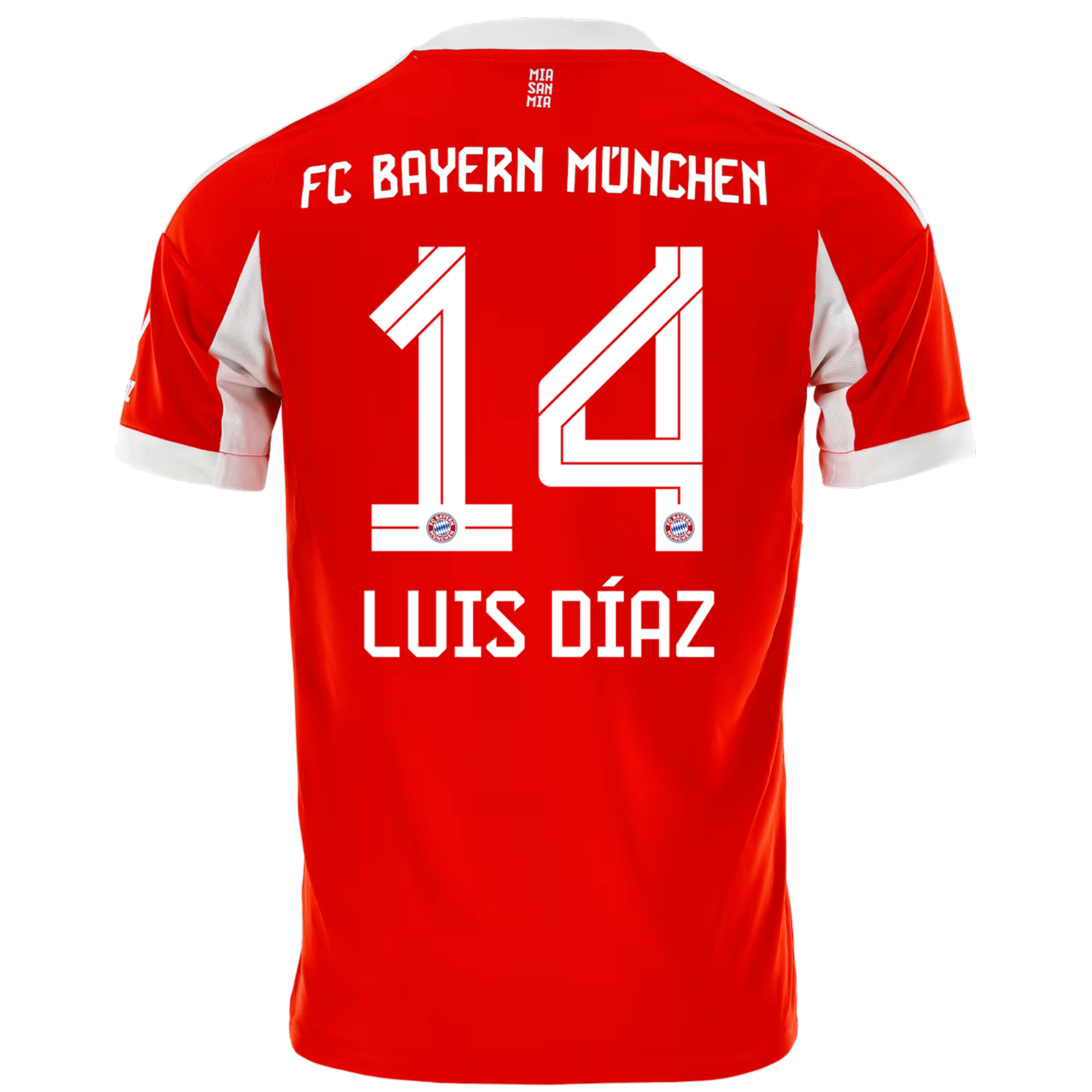Adidas Bayern munich adidas youth bayern munich diaz #14 Home Jersey