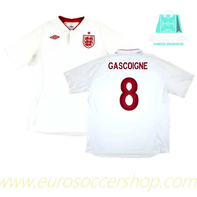 Three Lions Home Jersey (Gascoigne 8)