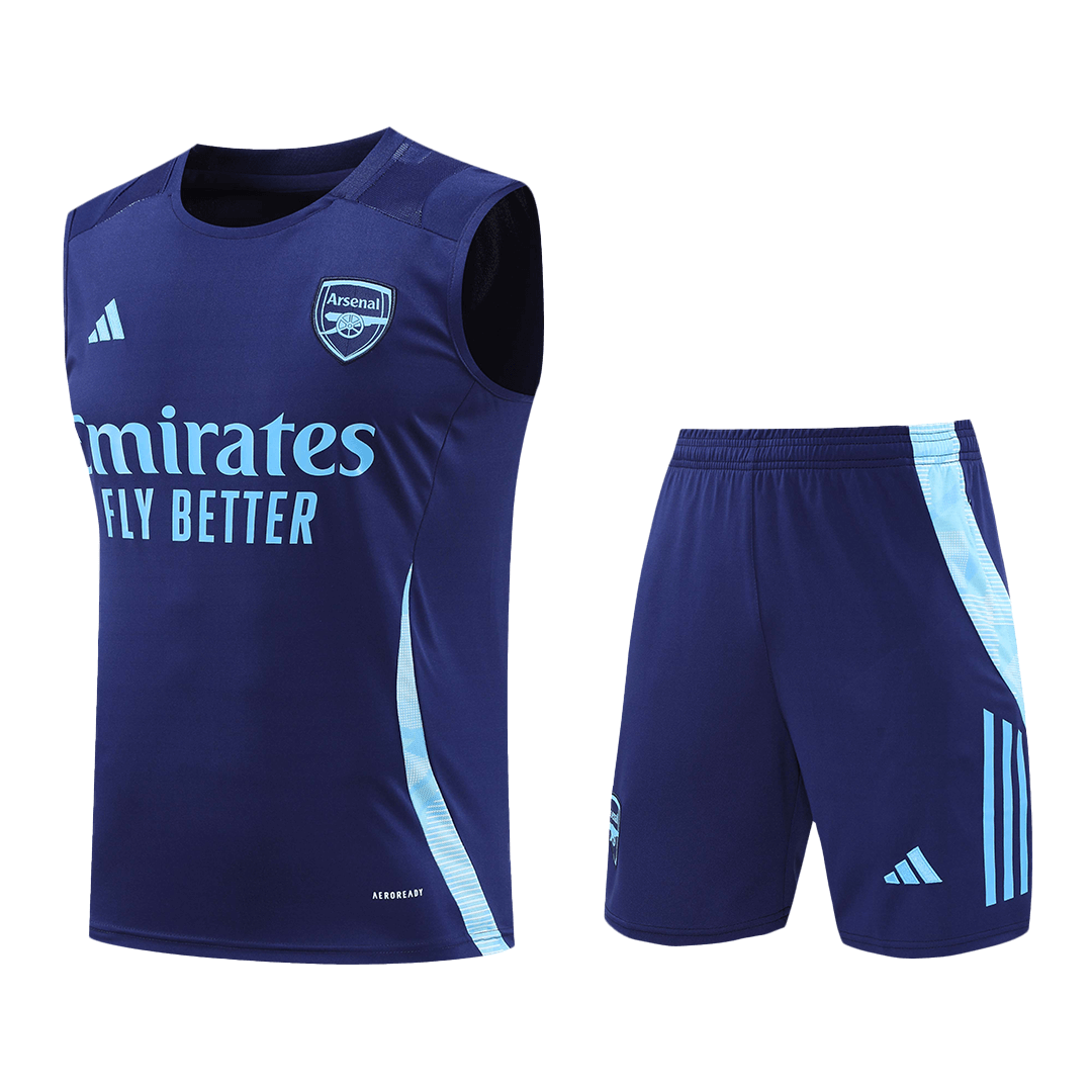 Arsenal Pre-Match Soccer Jersey Vest Kit(Jersey+Shorts) 2024/25Authent