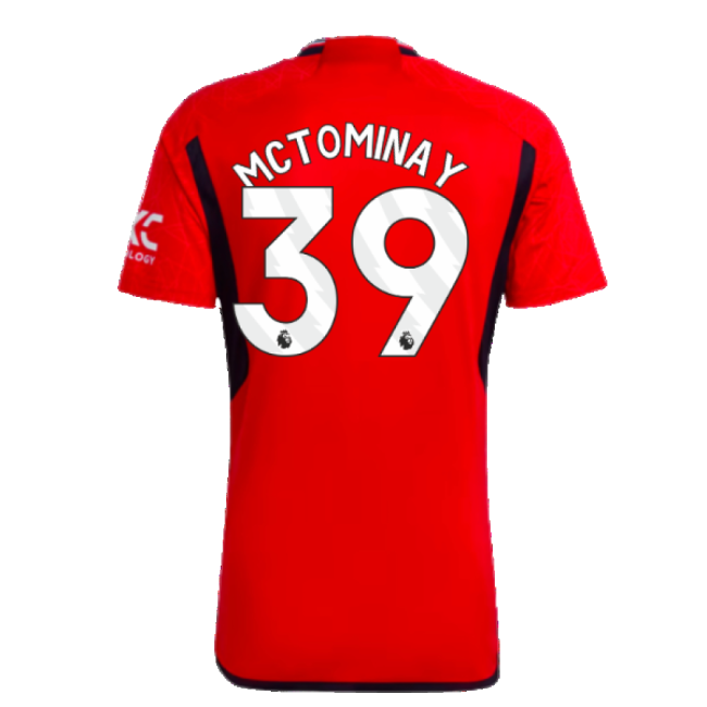 Classic Man Utd 2023-2024 Man Utd Home Shirt (McTominay 39) for Tra...